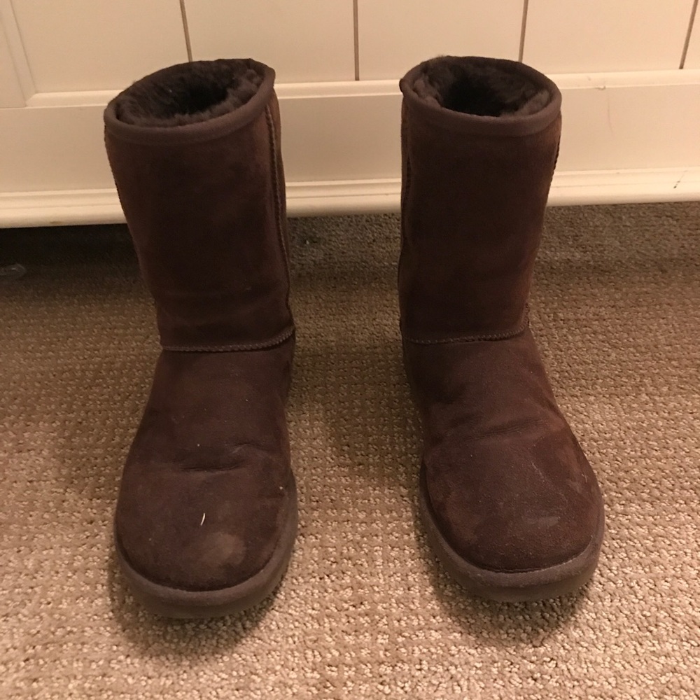 Chocolate short UGGS size 7